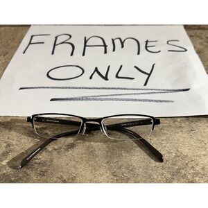 Helium Eyewear HE4016E BARK Half Rim Brown Eyeglasses Frames 50-18-143-24 G25